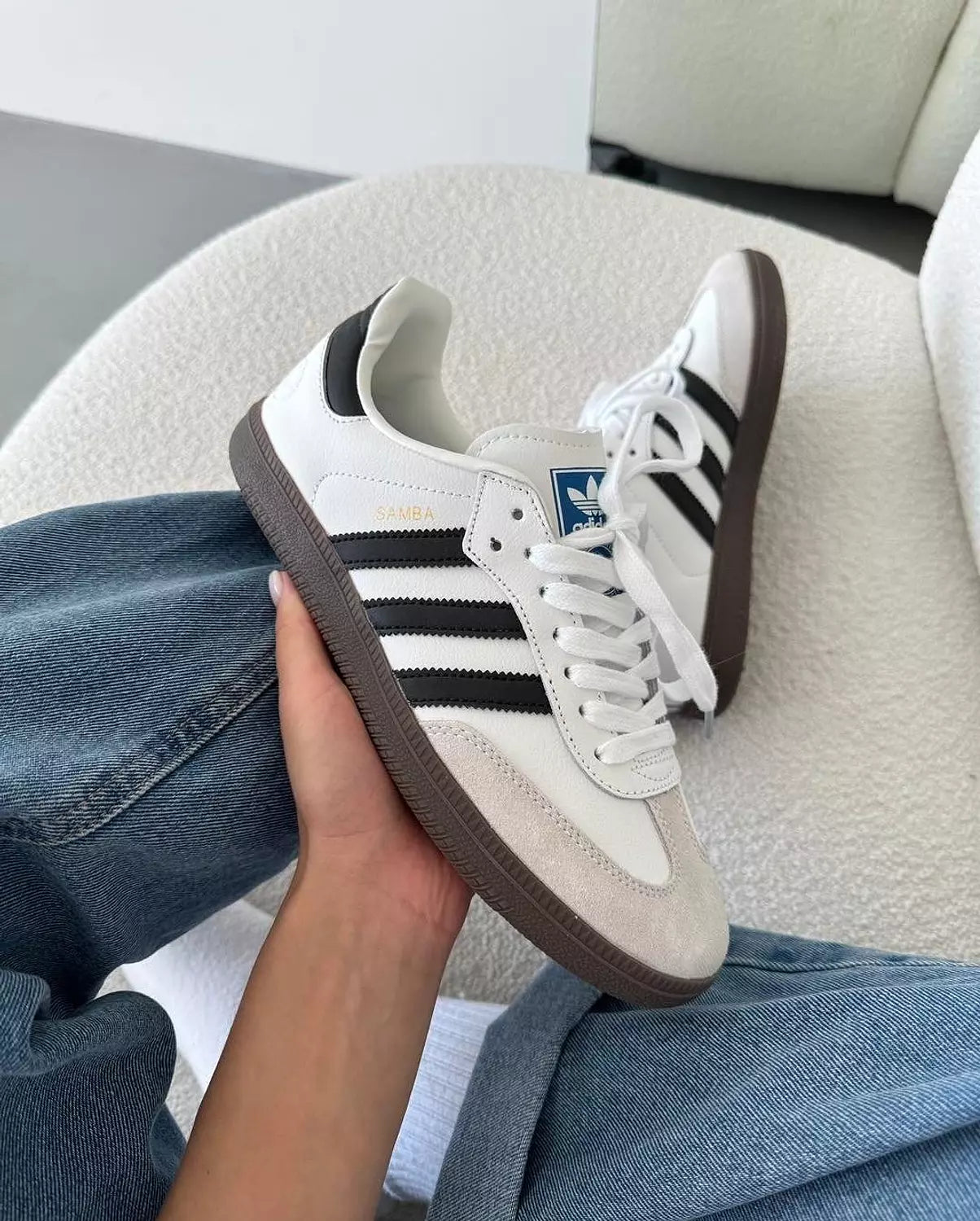 Adidas samba white/ Black